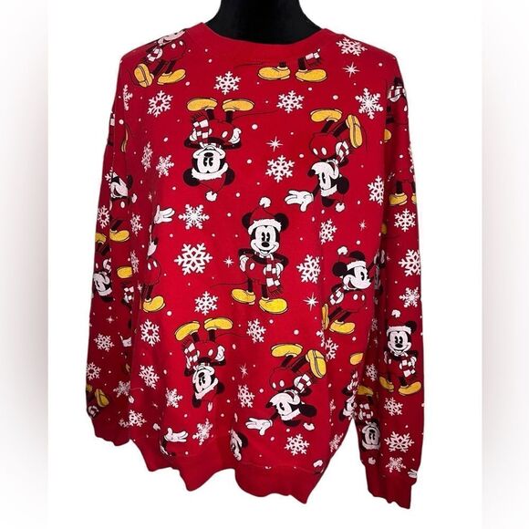 UGLY CHRISTMAS SWEATER DISNEY MICKEY MOUSE HOLIDAY SIZE MEDIUM - Picture 5 of 8